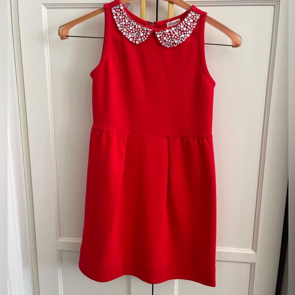 Crew cuts red dress girls size 6